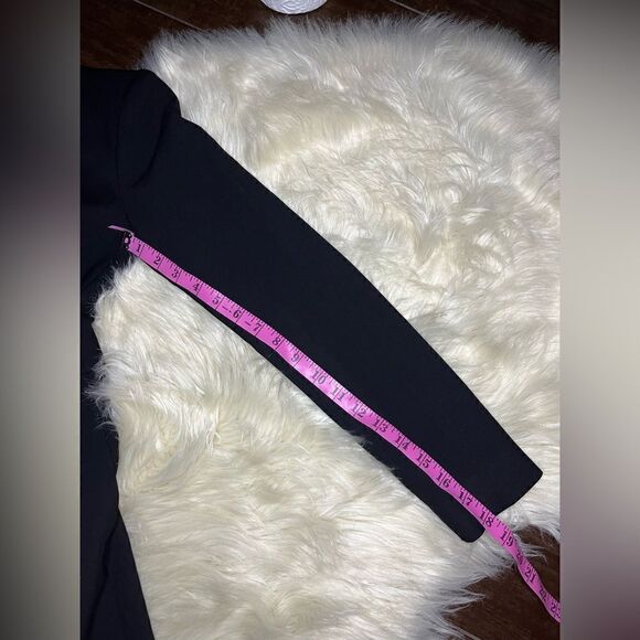 Zara black frock coat collarless blazer with gold buttons sz small - Picture 12 of 12